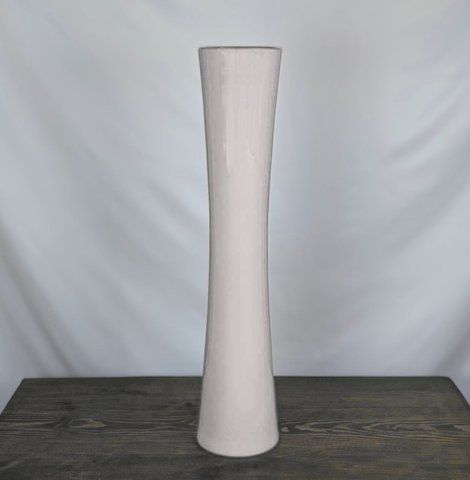Ваза Nana Ceramics Напольна Труба Глянець висока Біла 77 см 2467087155 фото