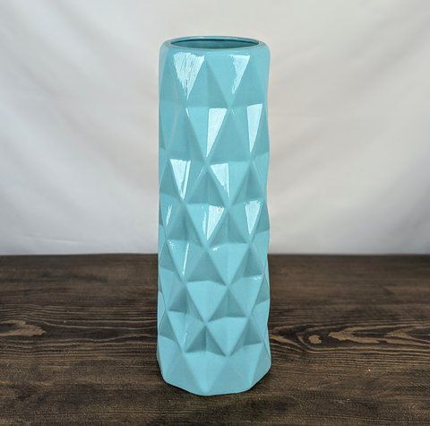 Ваза Nana Ceramics Полли Бирюзовая 41 см 2534192214 фото