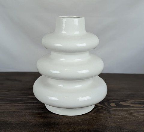 Ваза Nana Ceramics Либерти белая 26 см 2534574692 фото