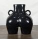 Ваза Nana Ceramics Кім Чорна 25 см 2384542436 фото