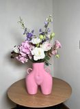 Ваза Nana Ceramics Кім Рожева 25 см 2384543009 фото