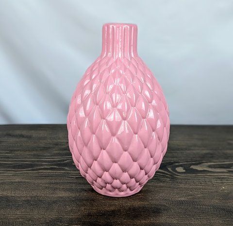 Ваза Nana Ceramics Квин розовая 26 см глянец 2622239890 фото