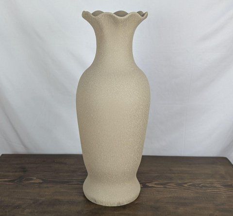 Ваза Nana Ceramics Напольна Висока Олена шовк Бежева 2467103055 фото