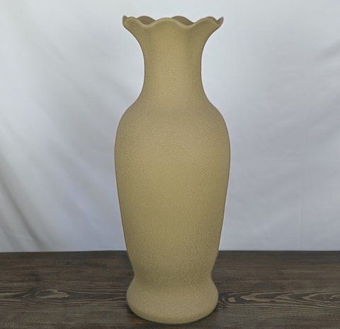 Ваза Nana Ceramics Напольна Висока Олена шовк Капучіно 2467106904 фото
