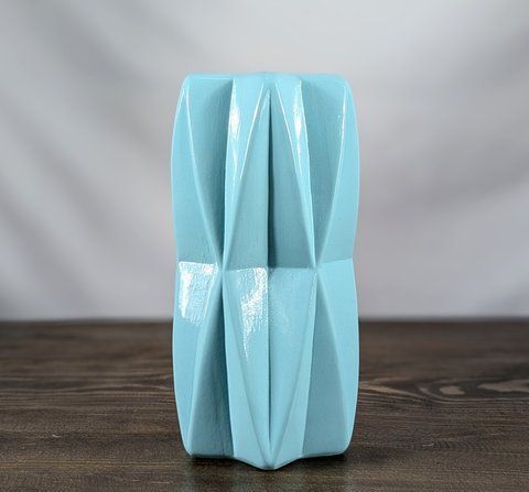Ваза Nana Ceramics Гео Бирюзовая 21 см 2384702232 фото