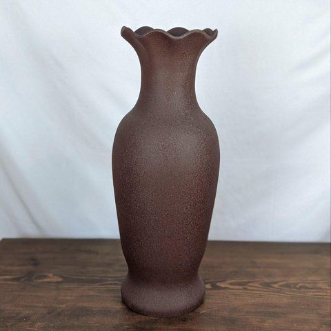 Ваза Nana Ceramics Напольна Висока Олена шовк Шоколад 2467108010 фото