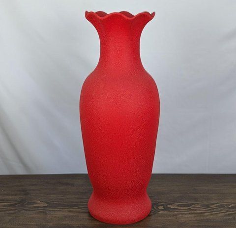 Ваза Nana Ceramics Напольна Висока Олена шовк Червона 2467109396 фото