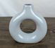 Ваза Nana Ceramics Стайл глянец серая 21 см 2566316857 фото