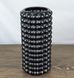 Ваза Nana Ceramics Бамбл муар Черная 33 см 2566334038 фото