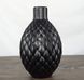 Ваза Nana Ceramics Квін чорна 26 см муар 2441647123 фото